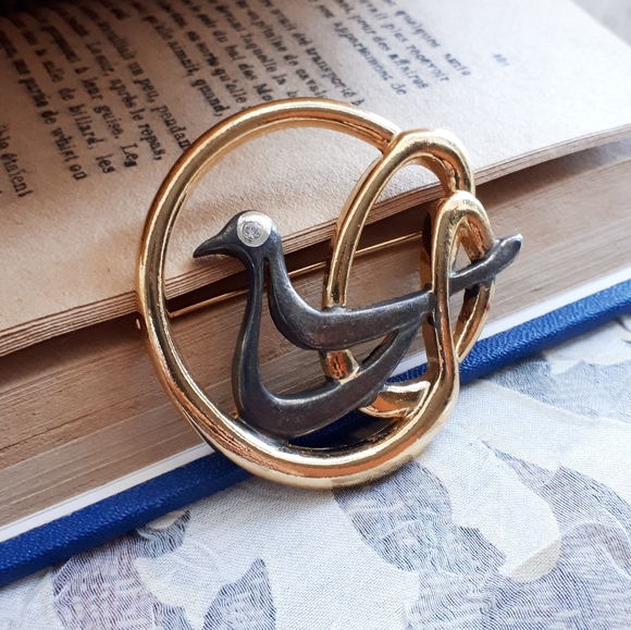 Vintage dove pin brooch. Marked "95 Koby Ariel ... - Picture 8 of 10